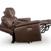 Beryton Power Reclining Console Loveseat with Adjustable Headrest