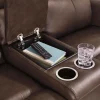 Beryton Power Reclining Console Loveseat with Adjustable Headrest