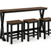 Wildenauer 4-Piece Counter Height Dining Set
