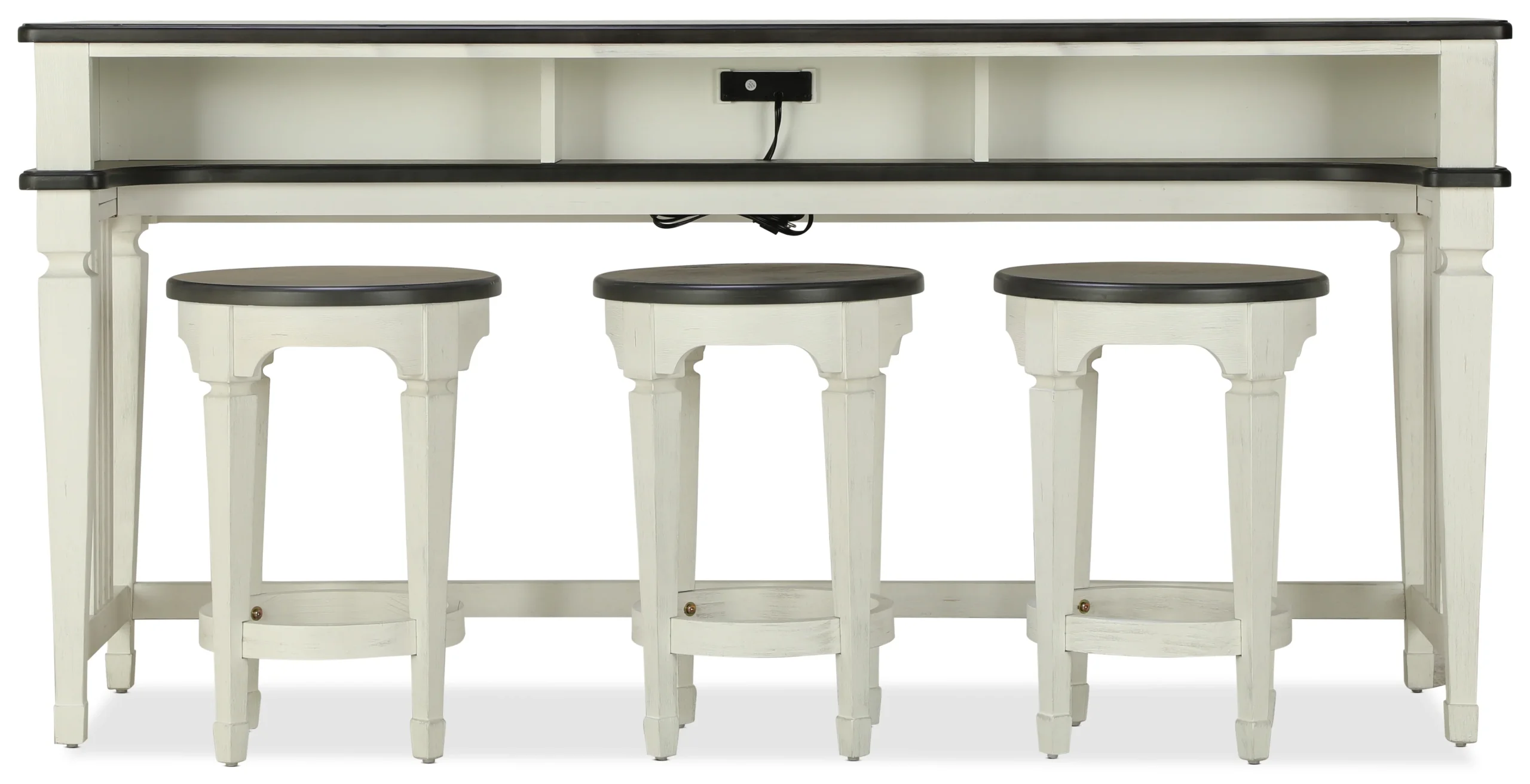 Caden Sofa Table and 3 Stools