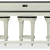 Caden Sofa Table and 3 Stools