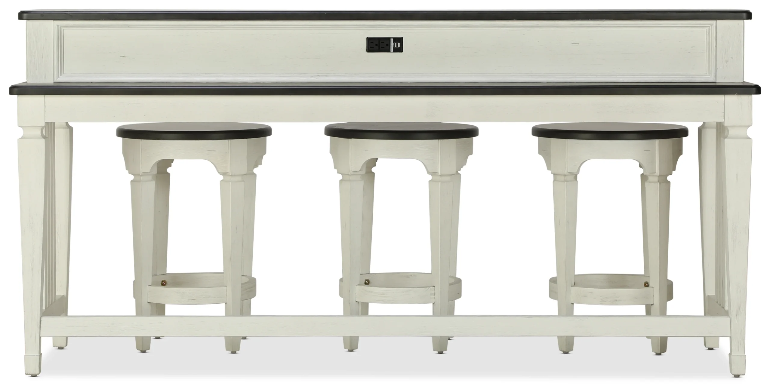 Caden Sofa Table and 3 Stools