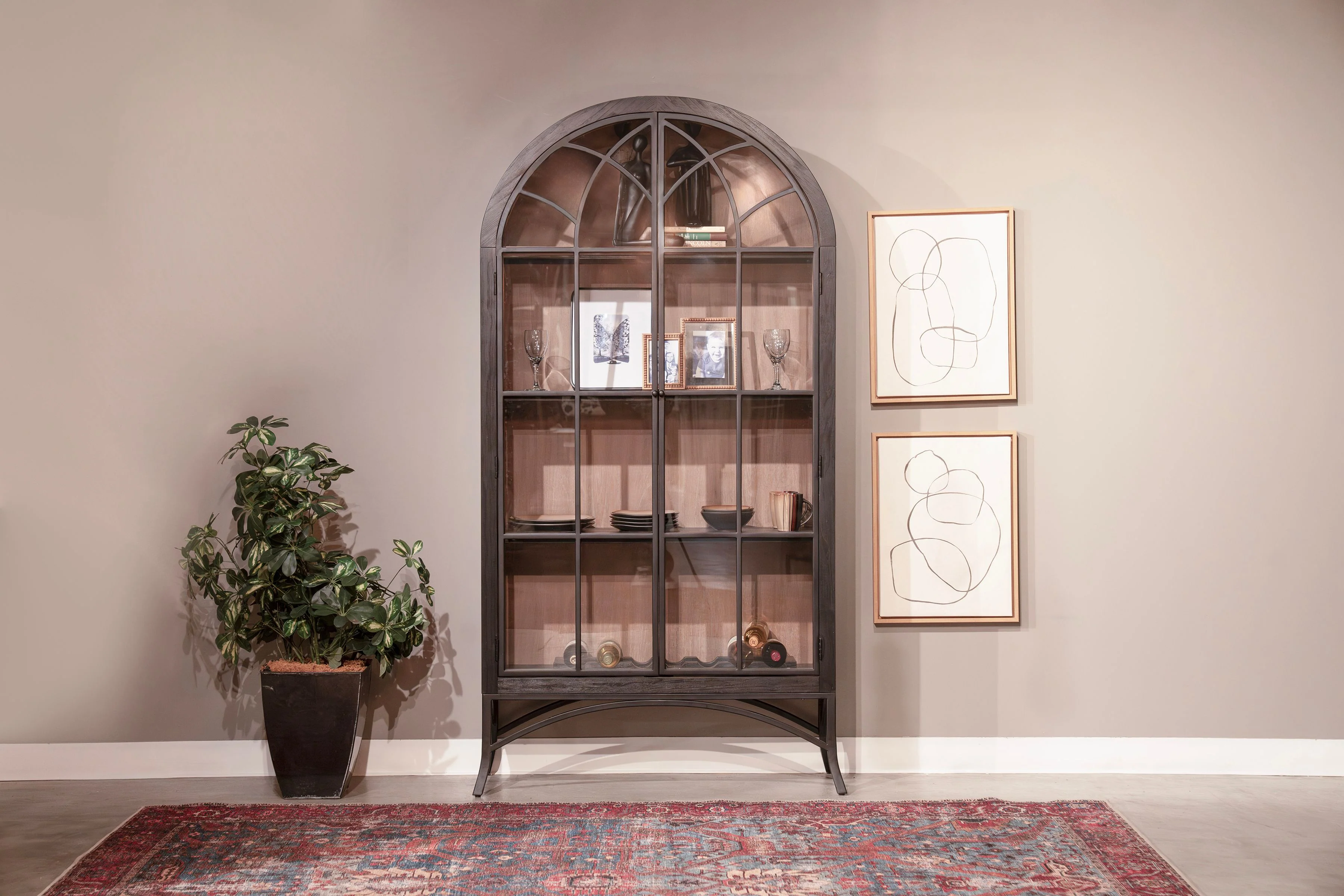 Asher Arch Bookcase
