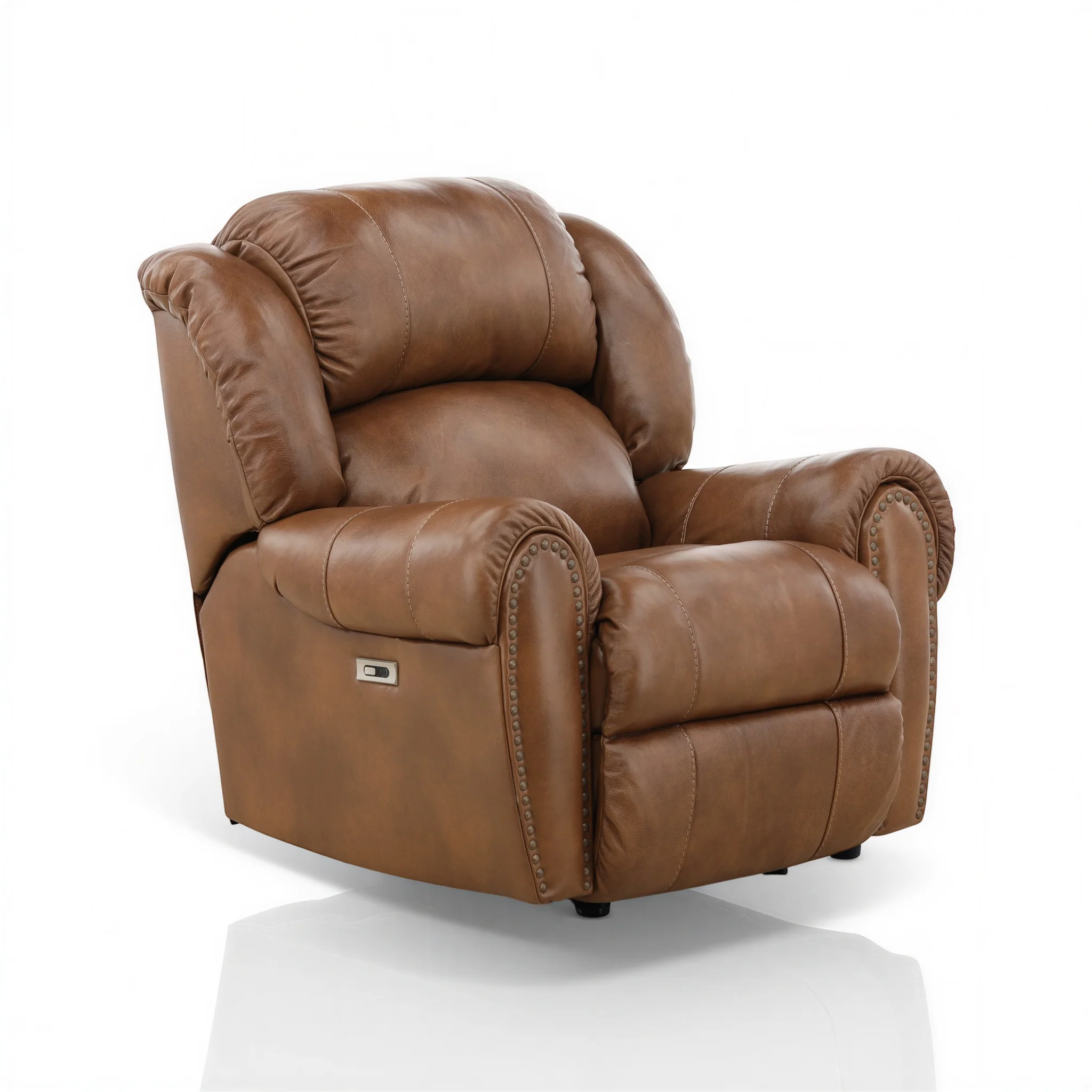 Falynn Leather Power Rocker Recliner