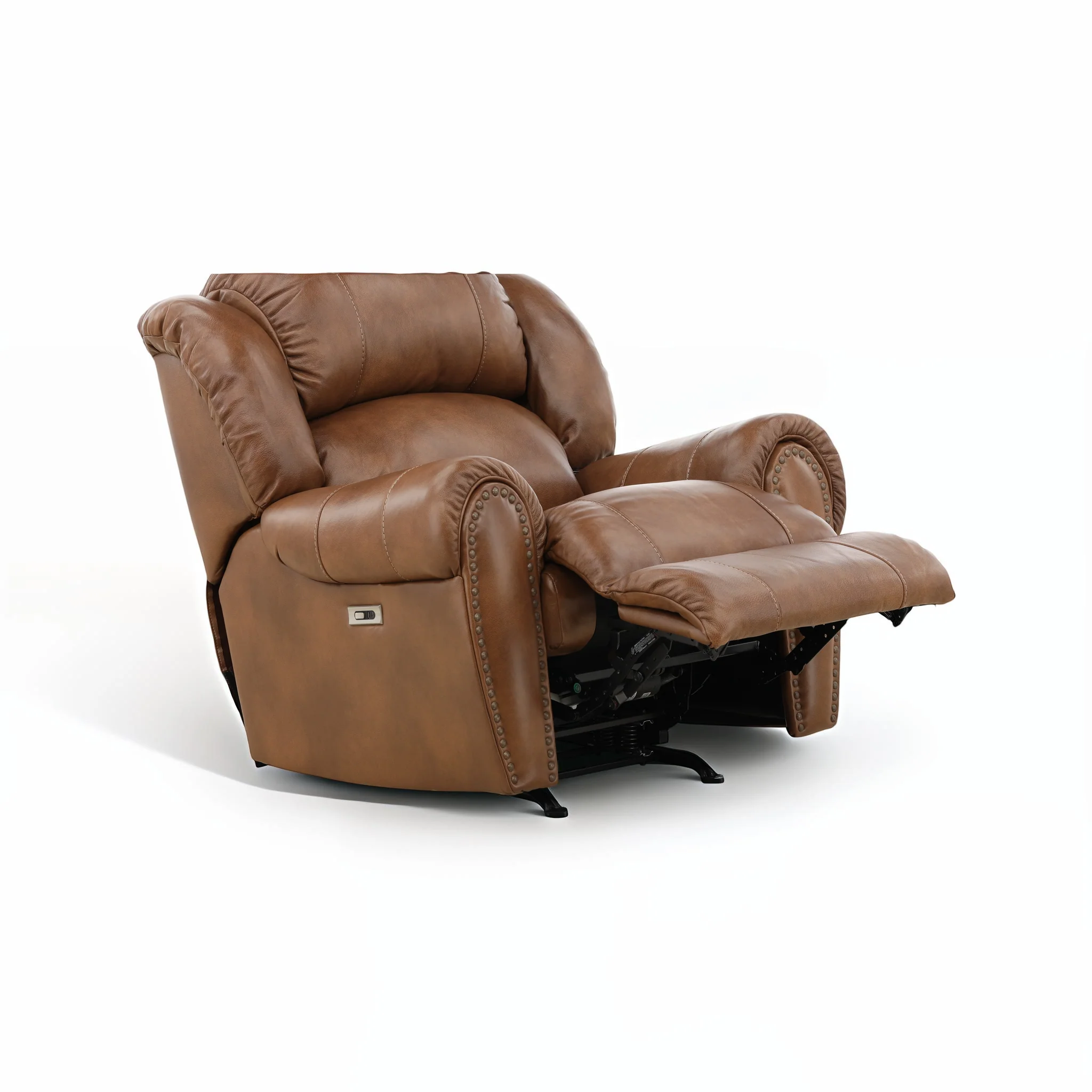 Falynn Leather Power Rocker Recliner