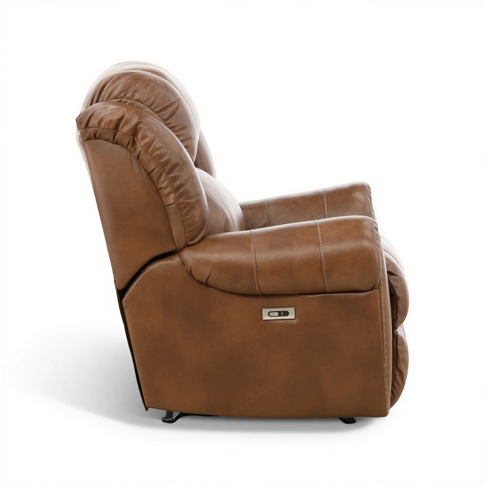 Falynn Leather Power Rocker Recliner