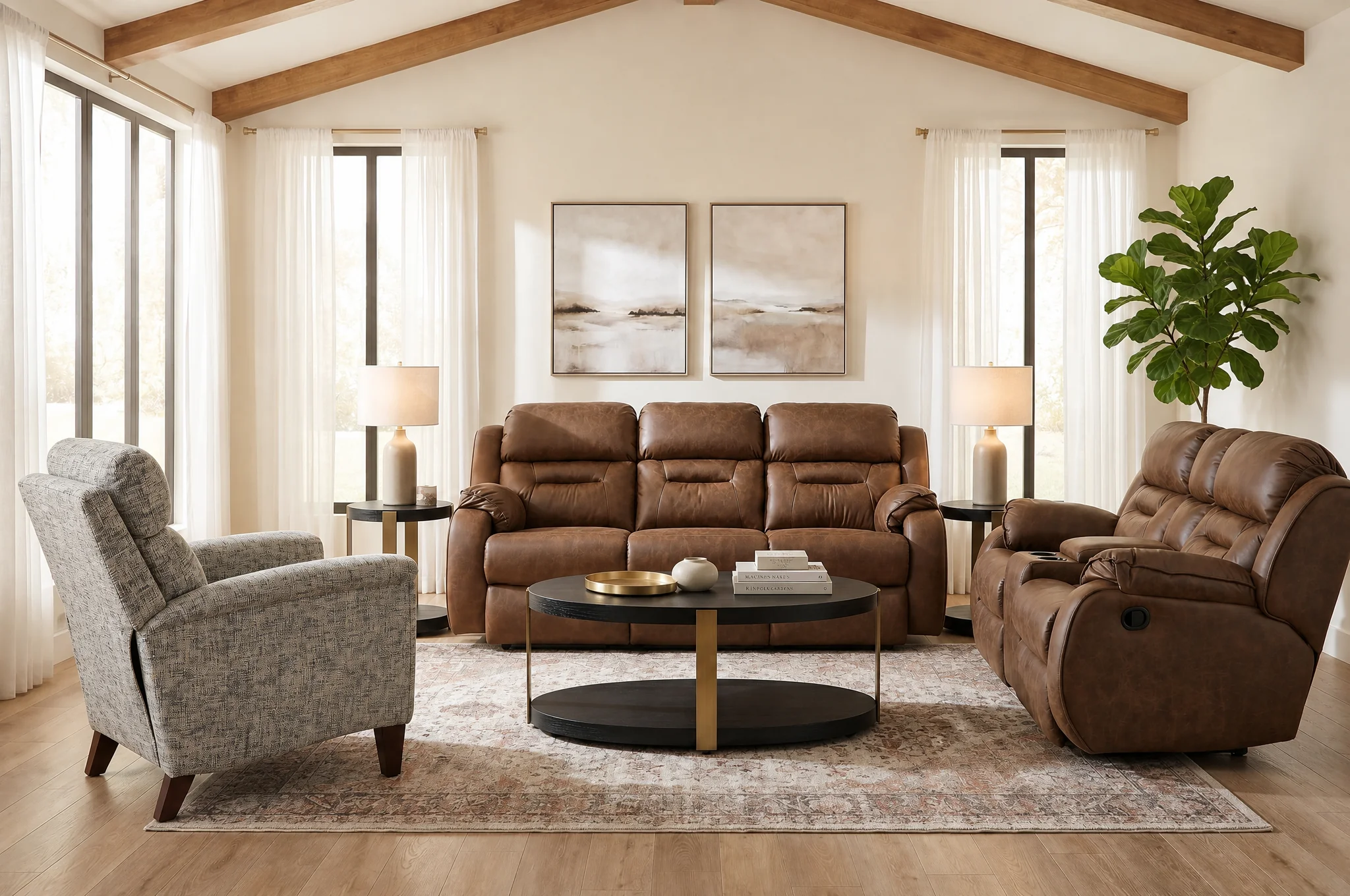 Bellevue Power Wall-Saver Recliner with Power Headrest