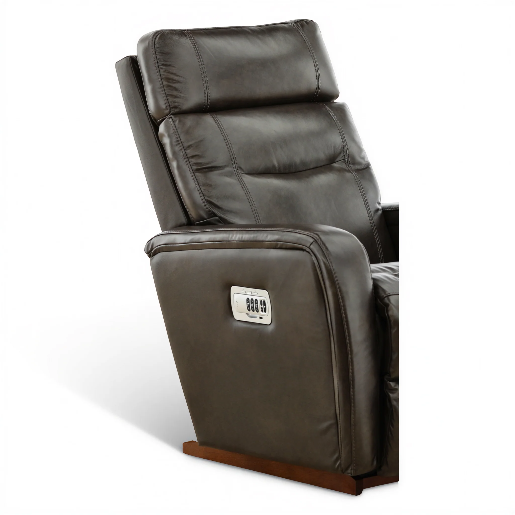 La-Z-Boy Baron Leather Power Rocker Recliner with Power Headrest