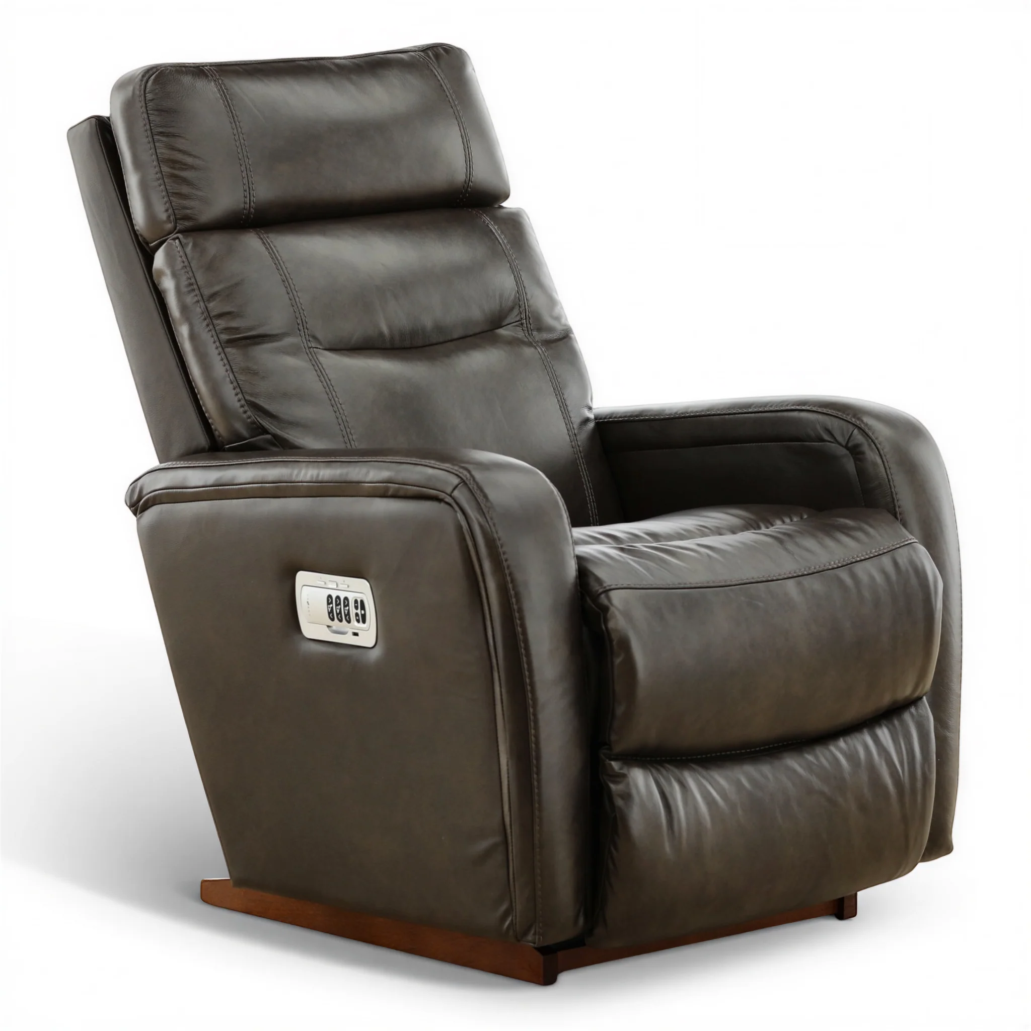 La-Z-Boy Baron Leather Power Rocker Recliner with Power Headrest