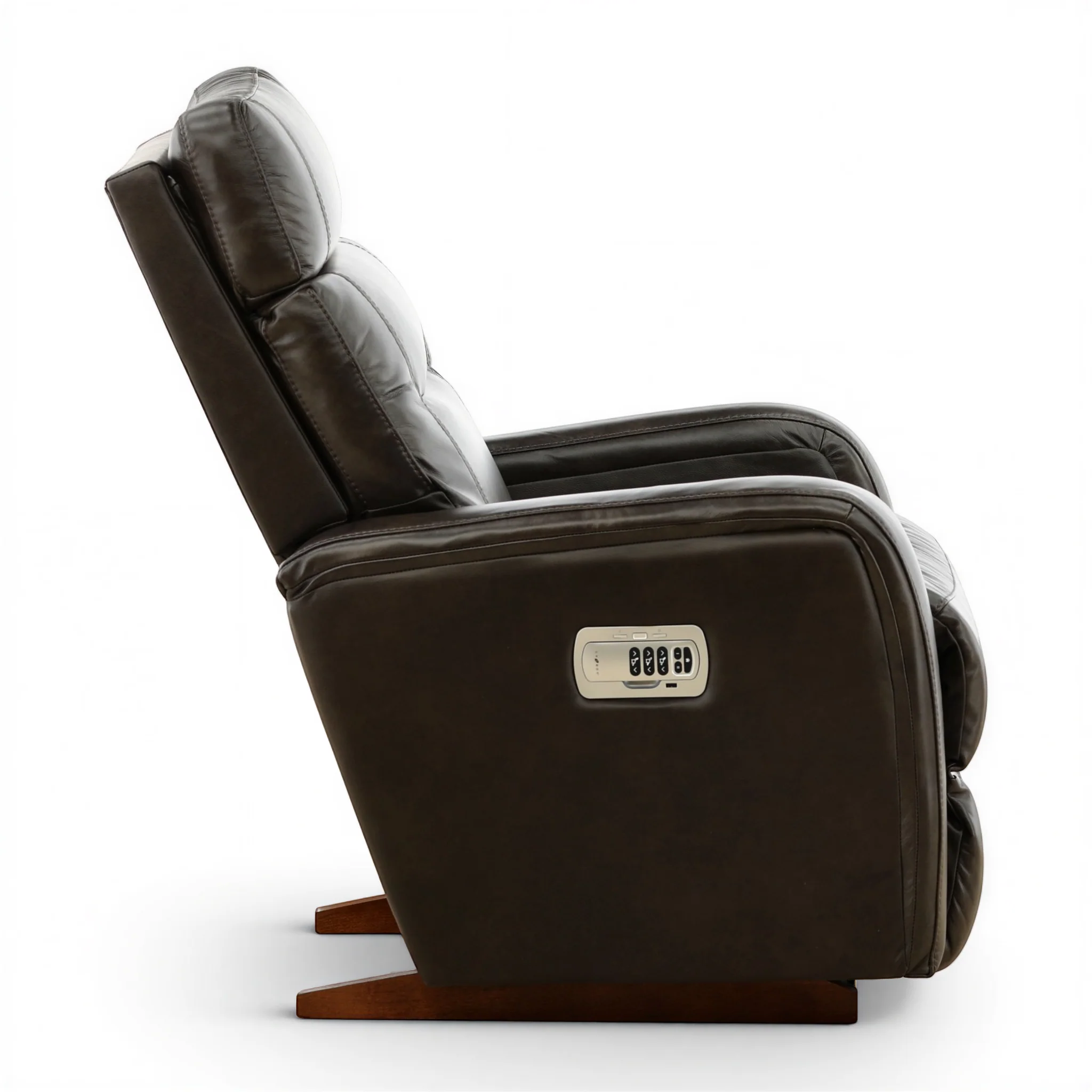 La-Z-Boy Baron Leather Power Rocker Recliner with Power Headrest