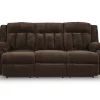 Greely Bend Power Reclining Sofa with Drop Down Table