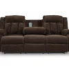 Greely Bend Power Reclining Sofa with Drop Down Table
