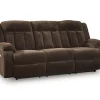 Greely Bend Power Reclining Sofa with Drop Down Table