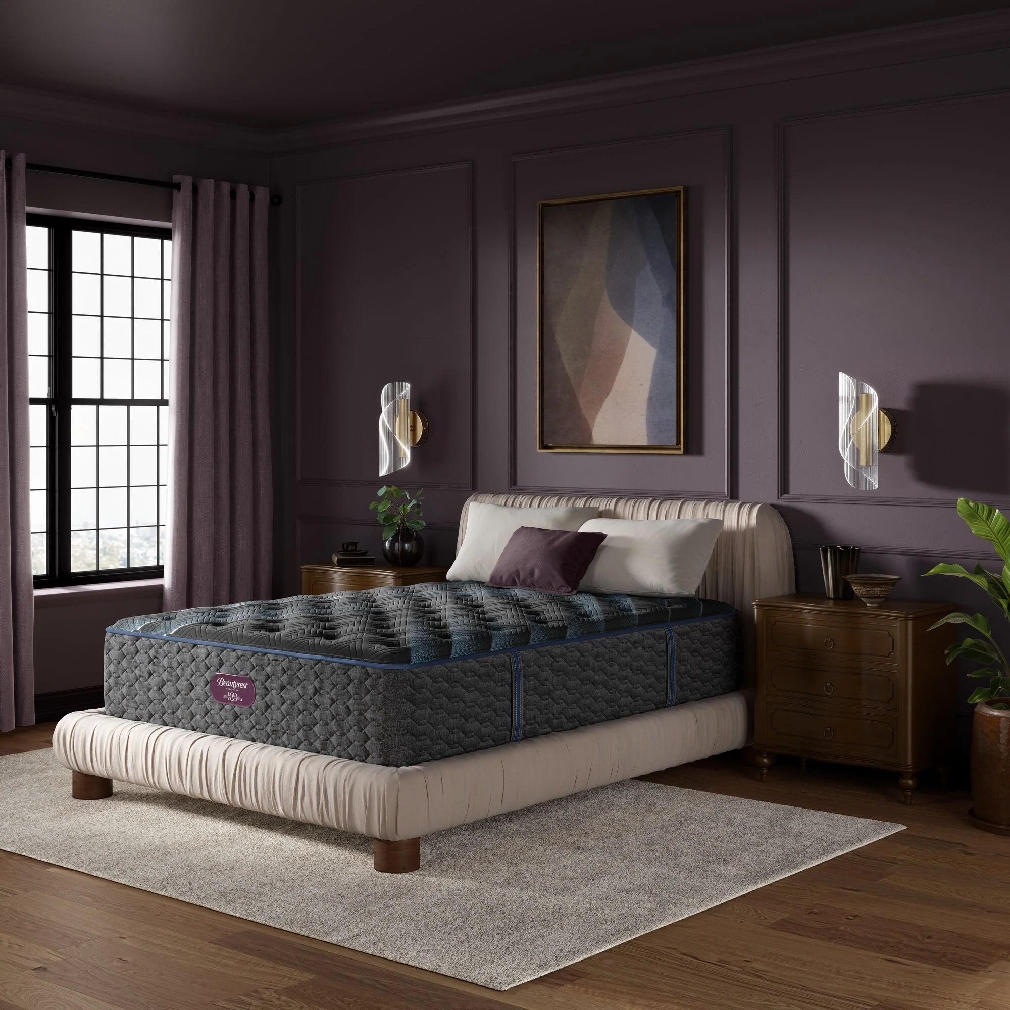 Beautyrest World Class 1000 Series Hybrid Cushion Firm Mattress