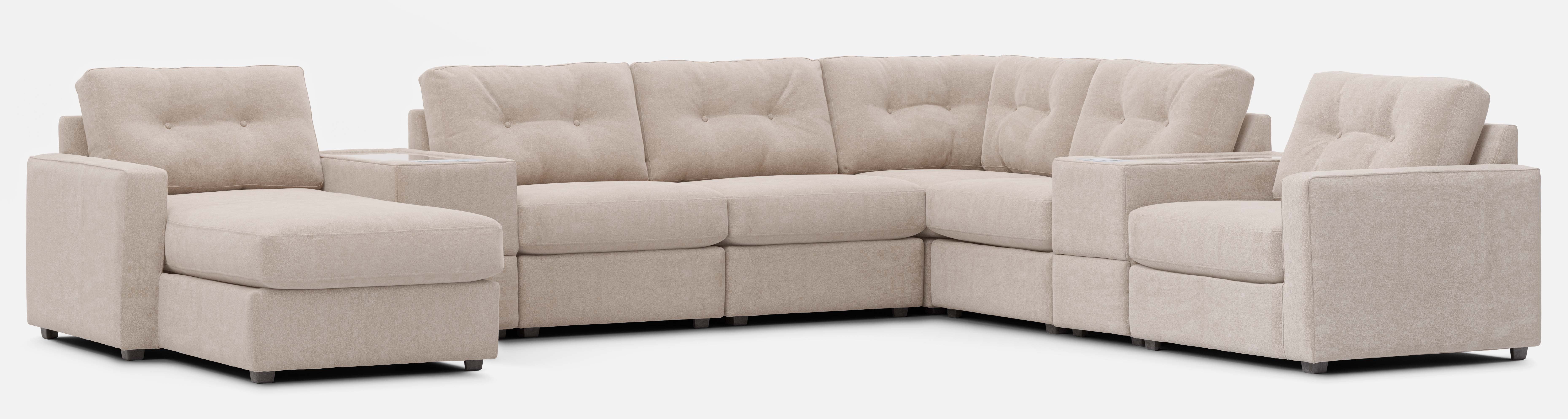Modular One 8-Piece Sectional Chaise with E-Console