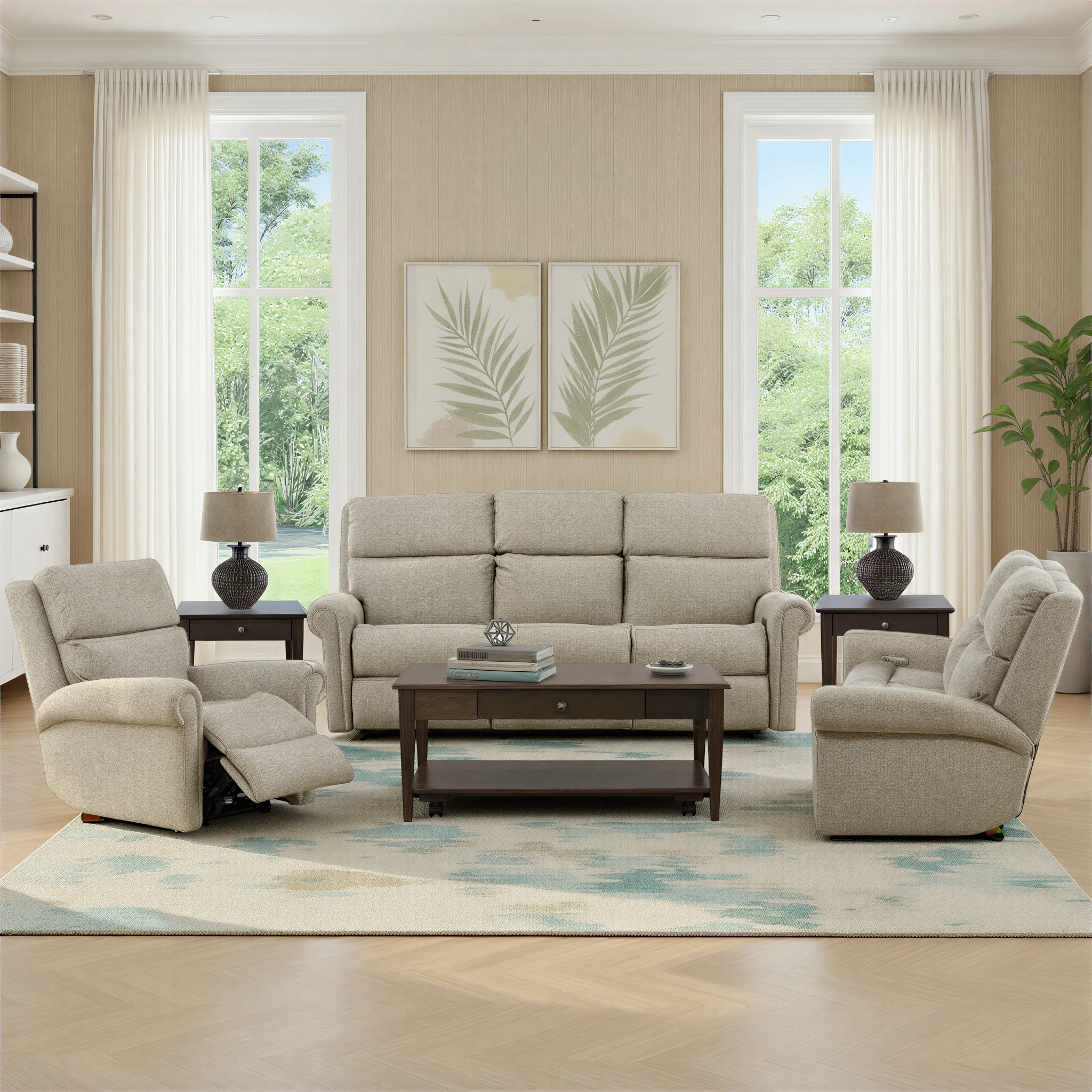 Flexsteel Jetsyn Power Reclining Console Loveseat