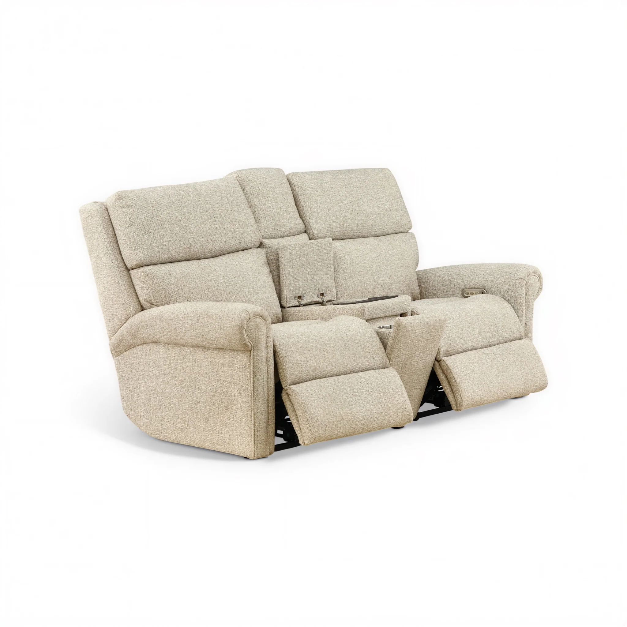 Flexsteel Jetsyn Power Reclining Console Loveseat