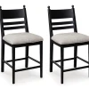 Chadworth Counter Height Upholstered Barstool (Set of 2)