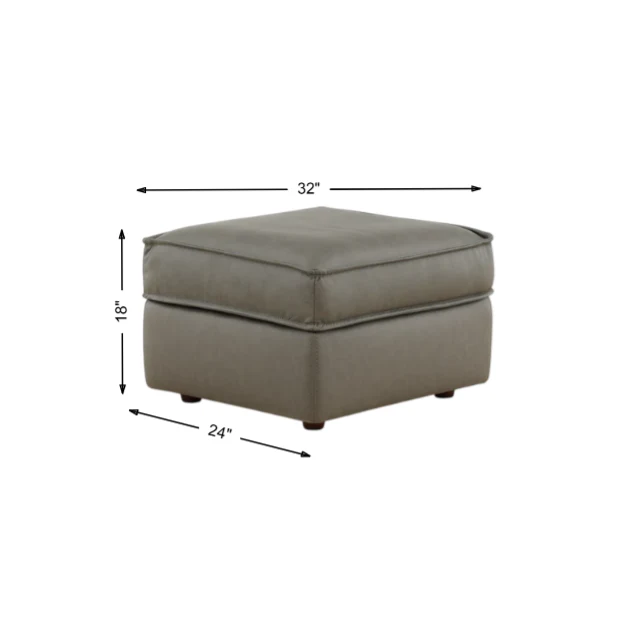 Cohen Leather Ottoman