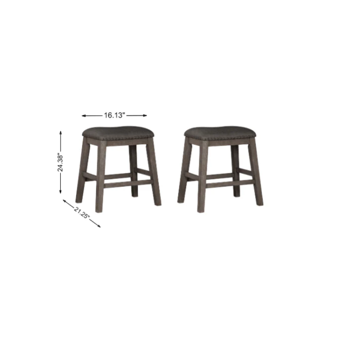 Caitbrook Counter Height Upholstered Bar Stool (Set of 2)