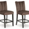 Jazmore Counter Height Upholstered Bar Stool (Set of 2)