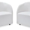 Rowanbeck Upholstered Dining Arm Chair (Set of 2)