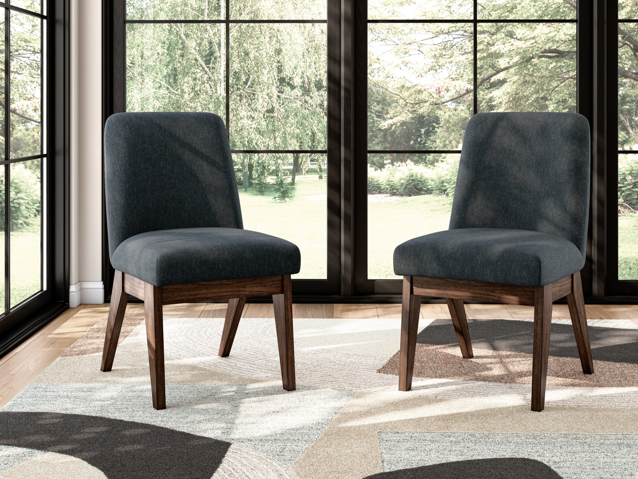 Kendamor Upholstered Dining Side Chairs (Set of 2)