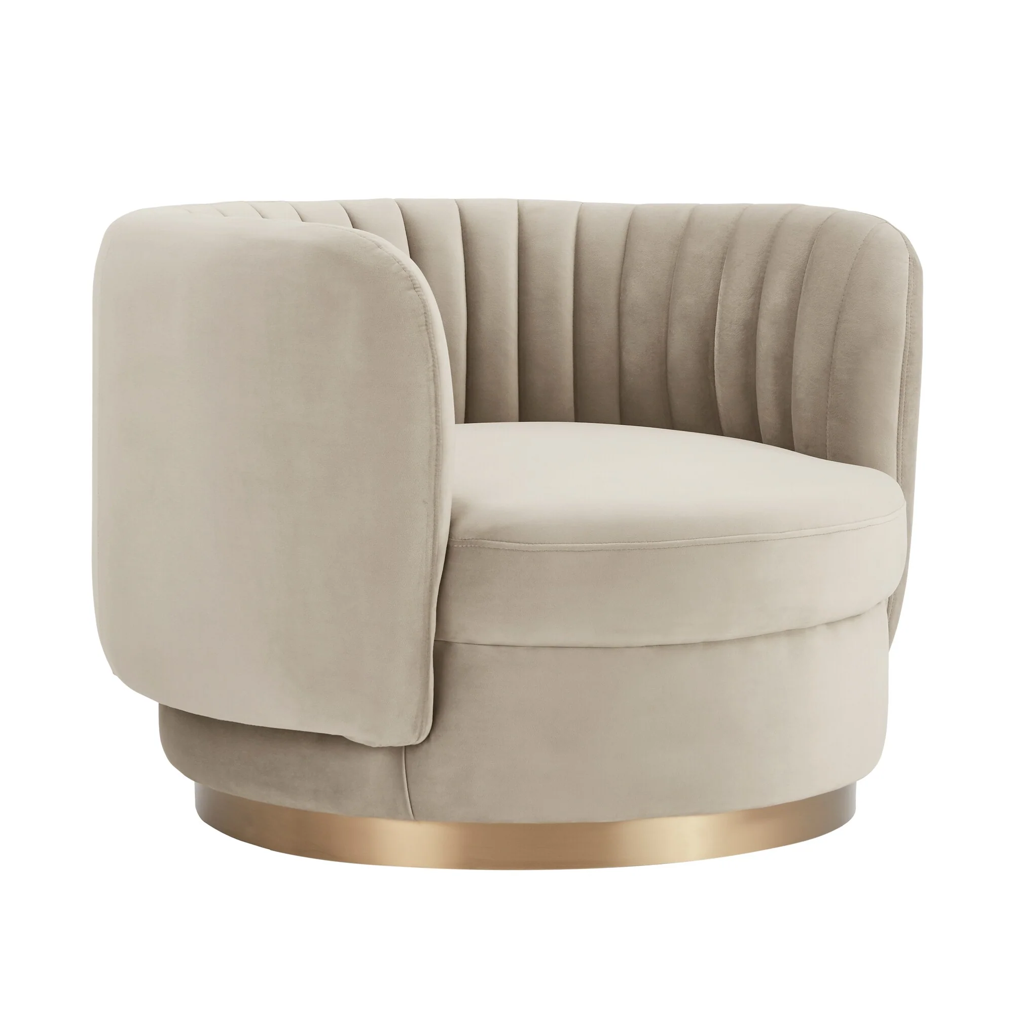 Davy Velvet Swivel Accent Chair