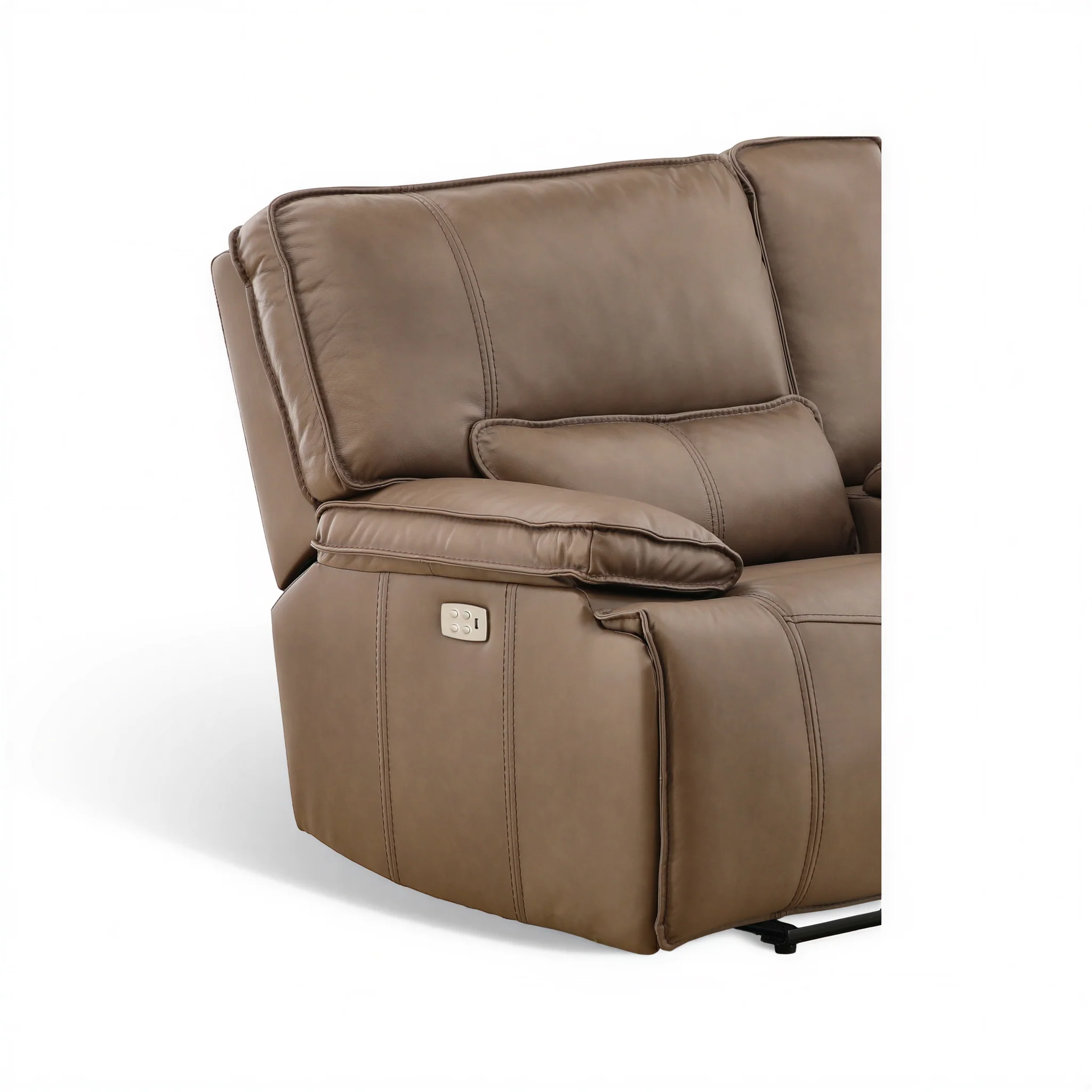 Bozeman II Leather Power Reclining Console Loveseat