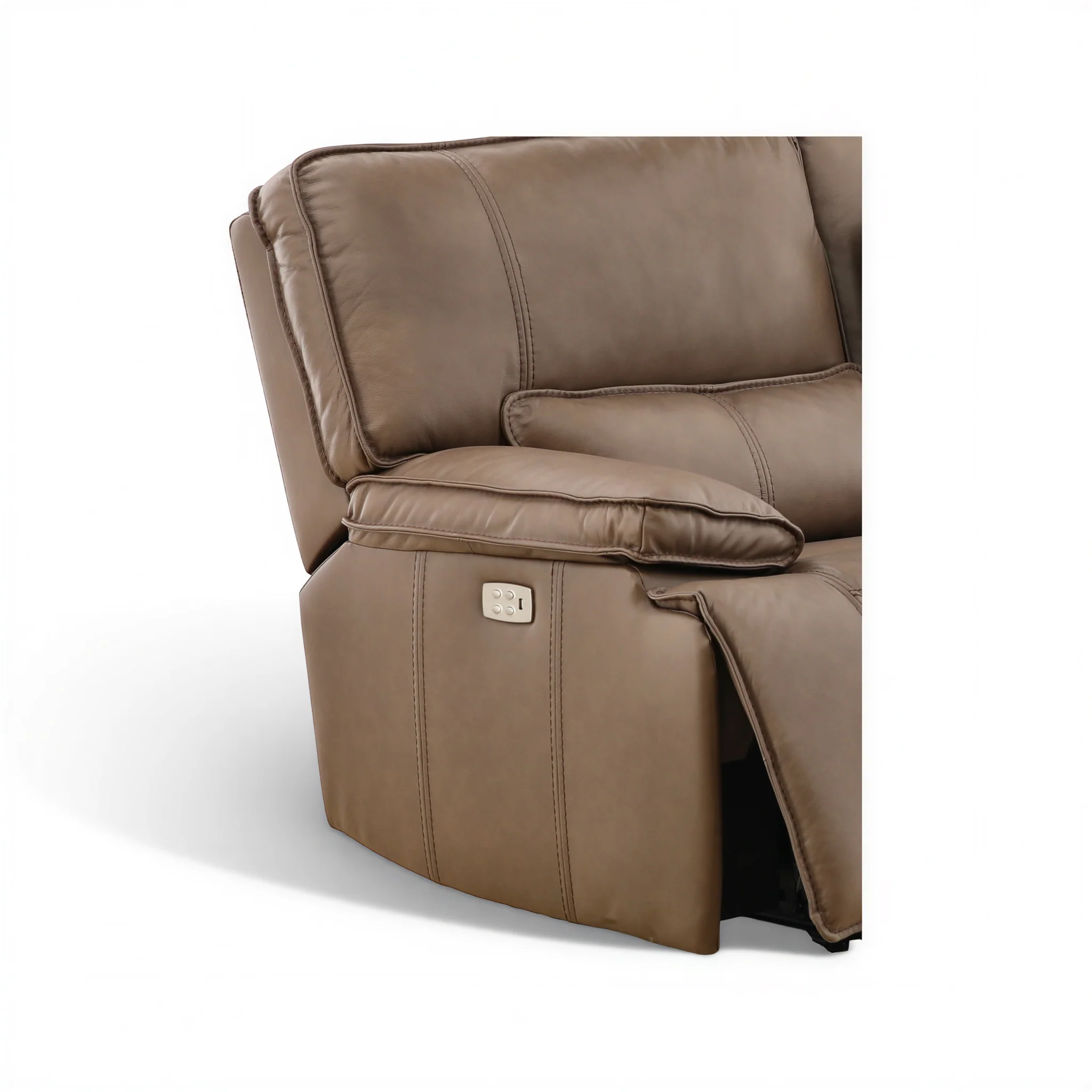 Bozeman II Leather Power Reclining Console Loveseat