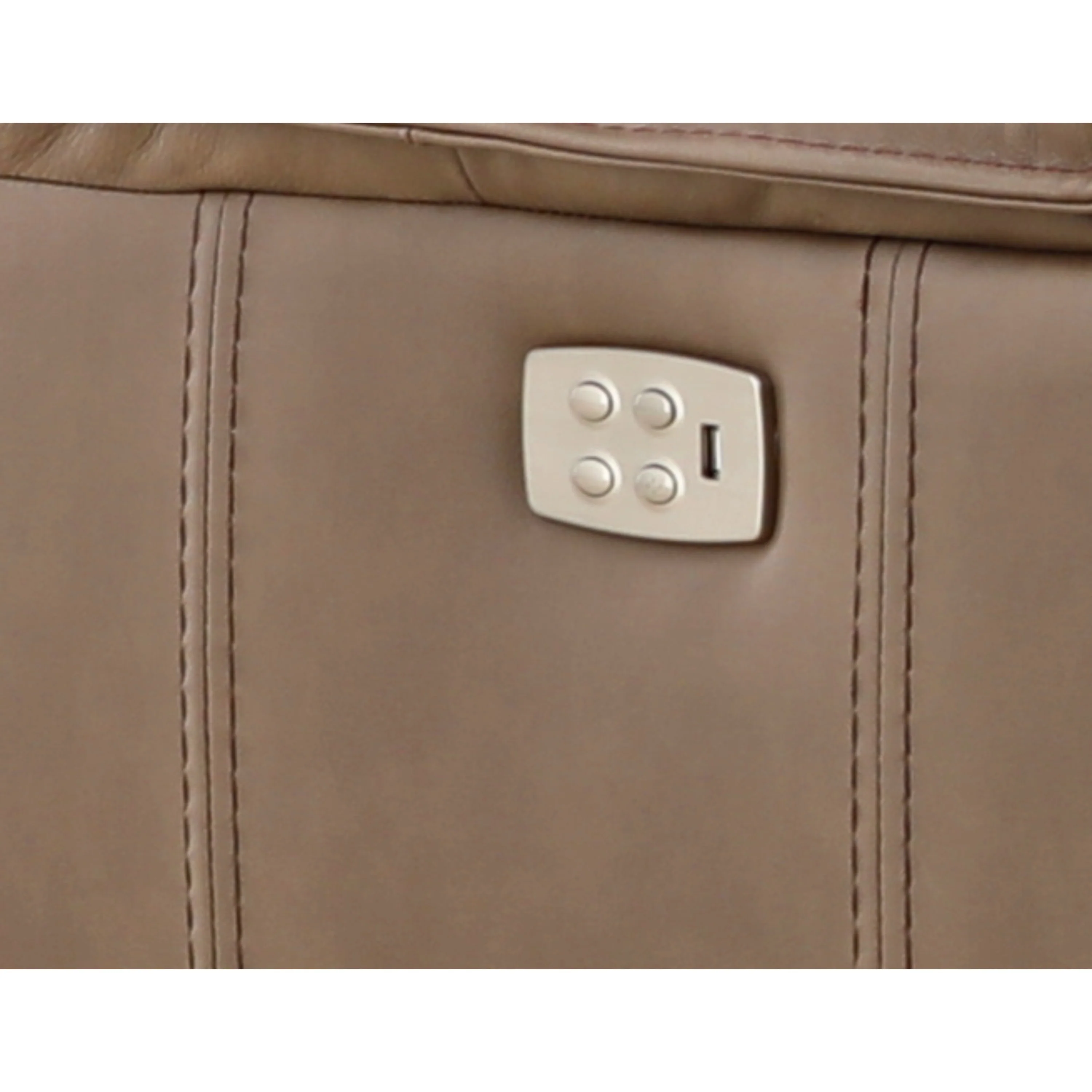 Bozeman II Leather Power Reclining Console Loveseat