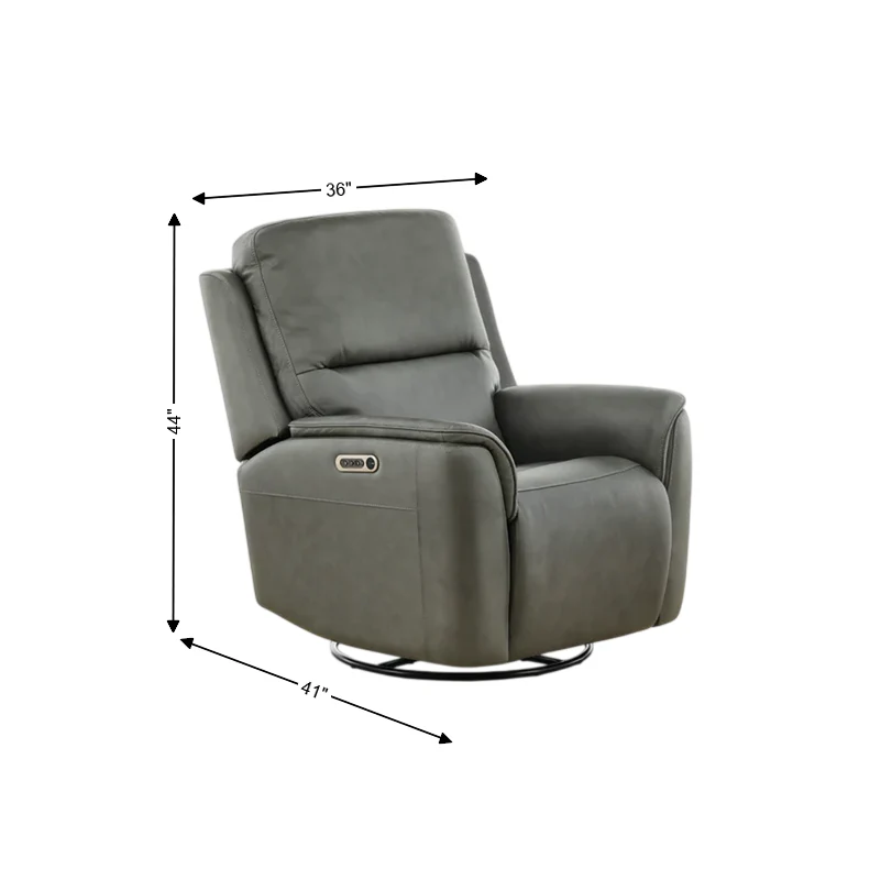 Flexsteel Grayson Leather Swivel Glider Recliner