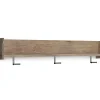 Oliah Wall Mounted Coat Rack with Shelf and 3 Hooks