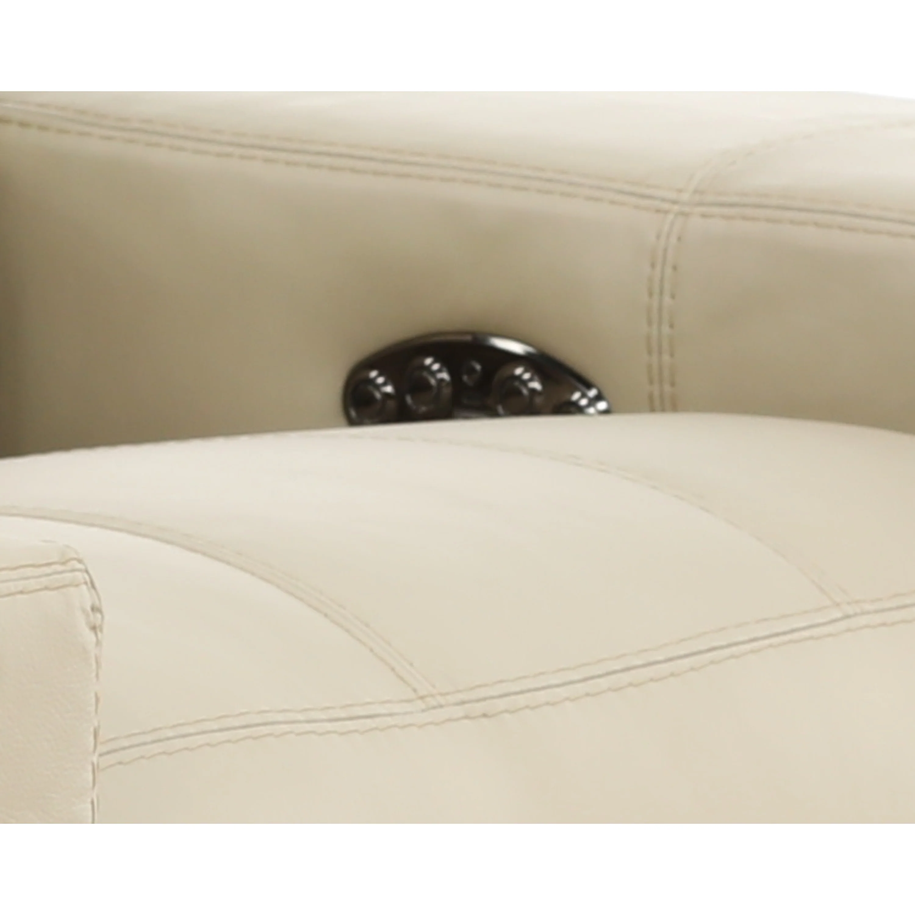 Evren Power Leather Console Loveseat
