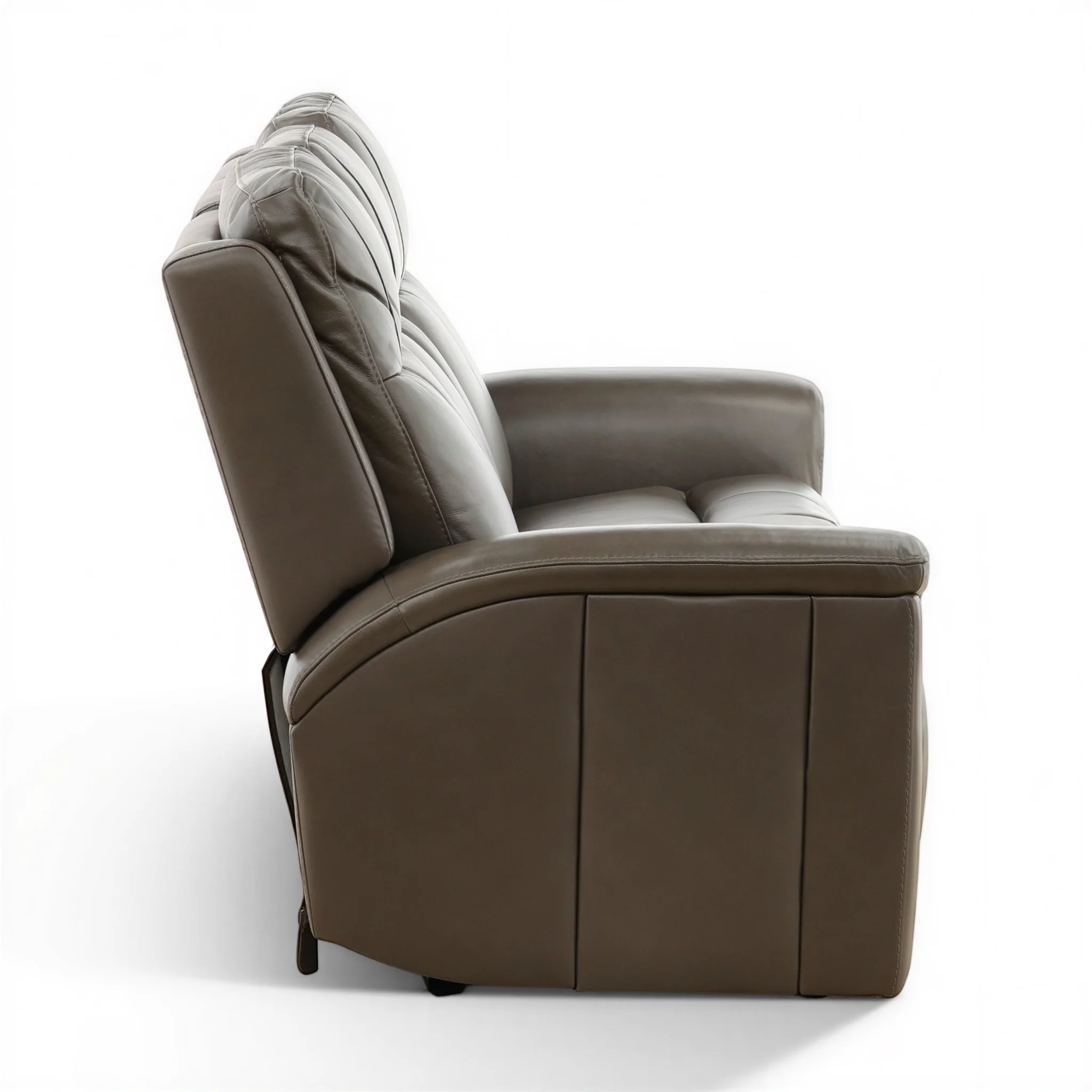 Flexsteel Trey Leather Power Reclining Sofa with Drop-Down Table
