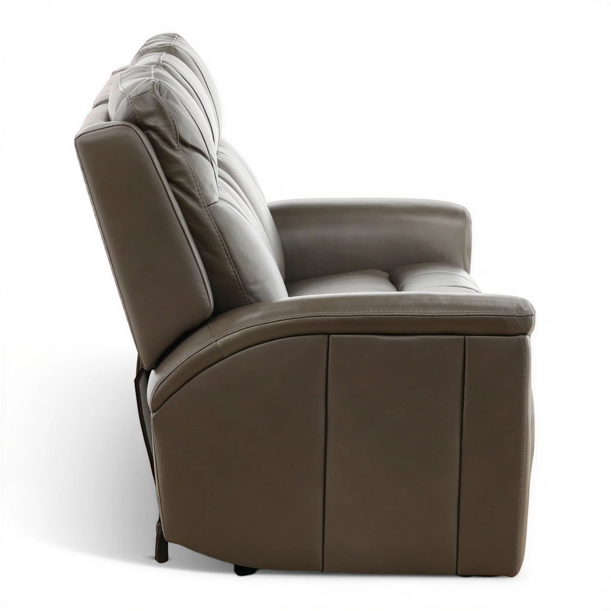 Flexsteel Trey Leather Power Reclining Console Loveseat