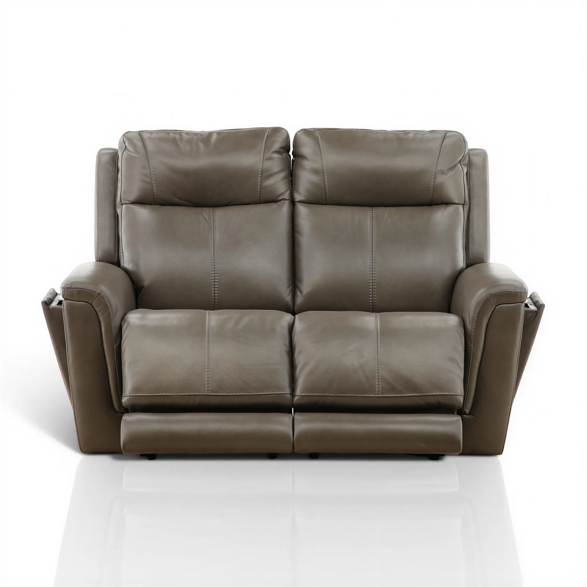 Flexsteel Trey Leather Power Reclining Loveseat
