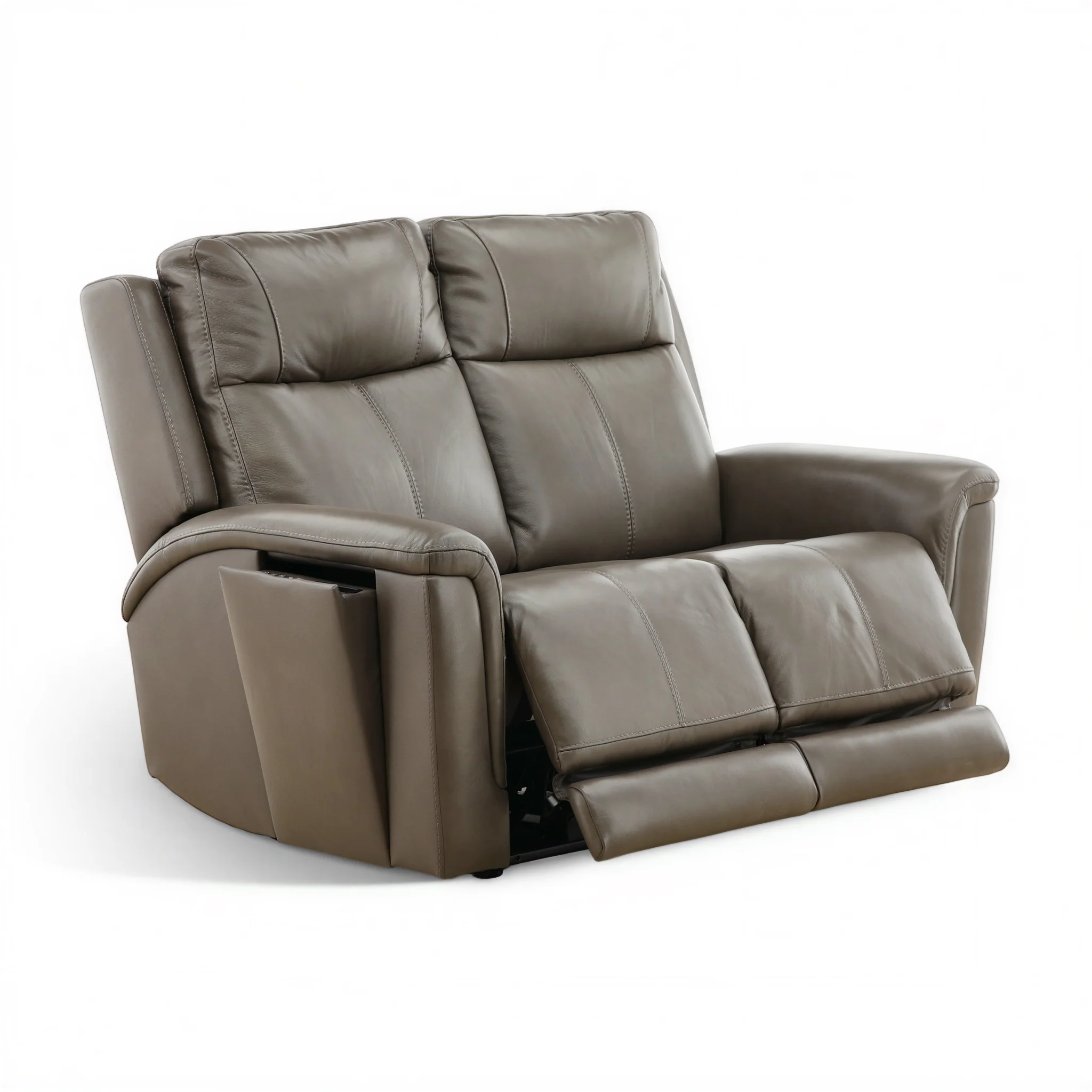 Flexsteel Trey Leather Power Reclining Loveseat
