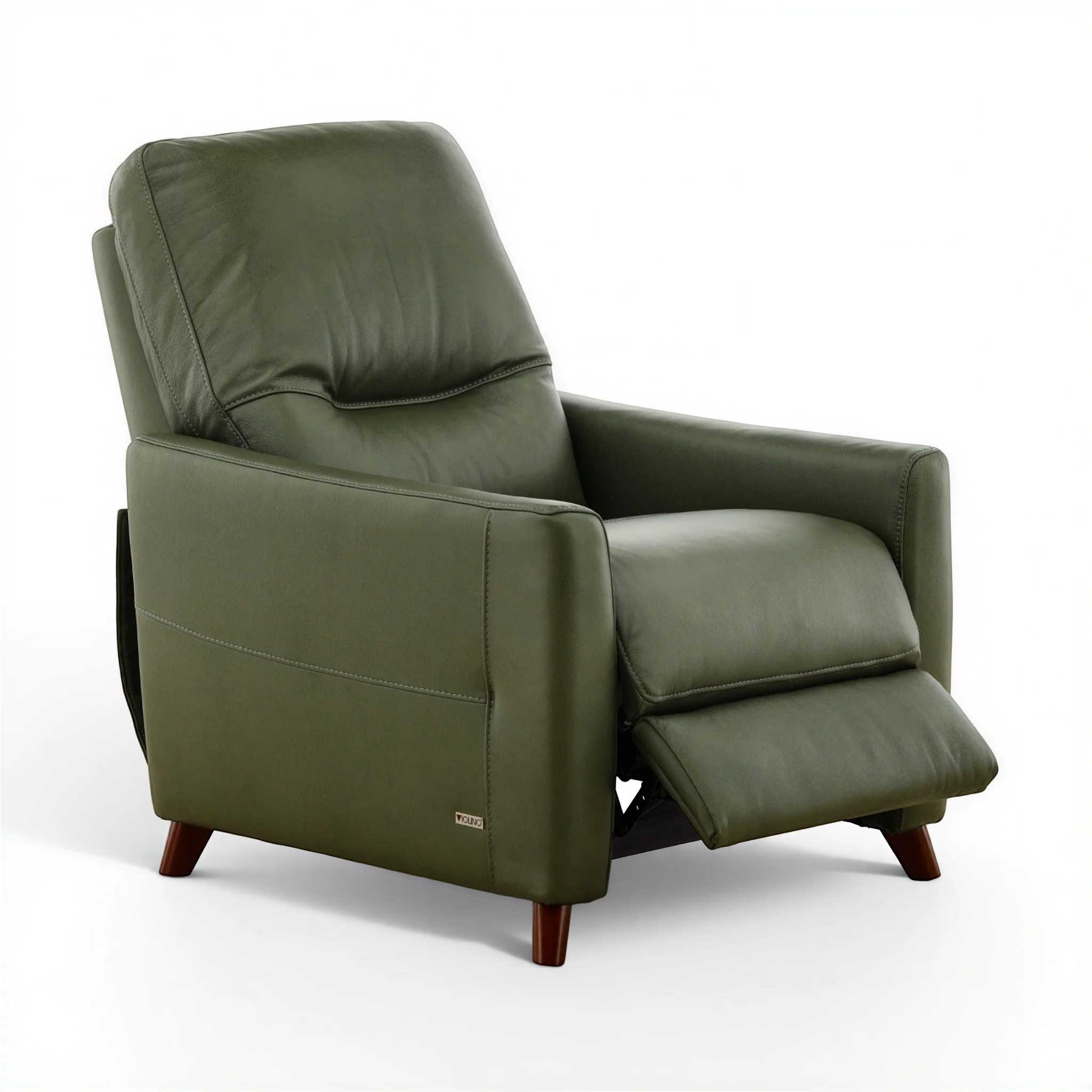 Winthrop Leather Pushback Recliner