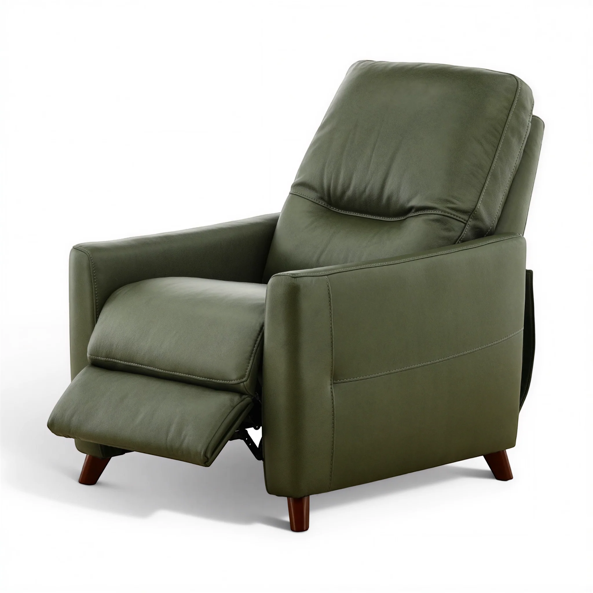 Winthrop Leather Pushback Recliner