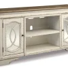 Realyn XL TV Stand with Fireplace Option