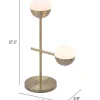 Waterloo Table Lamp White & Bronze