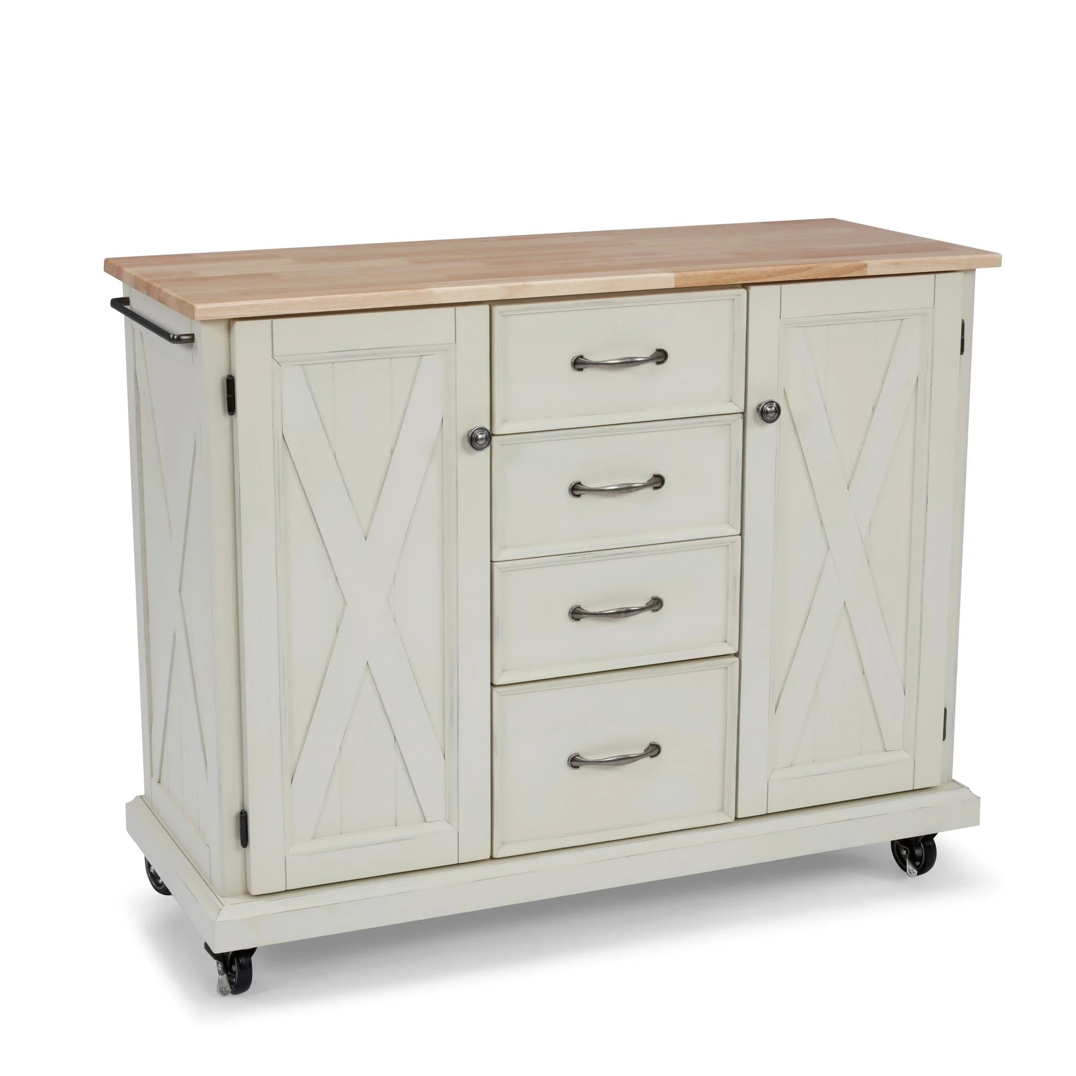 Bay Lodge Wood Top Kitchen Cart