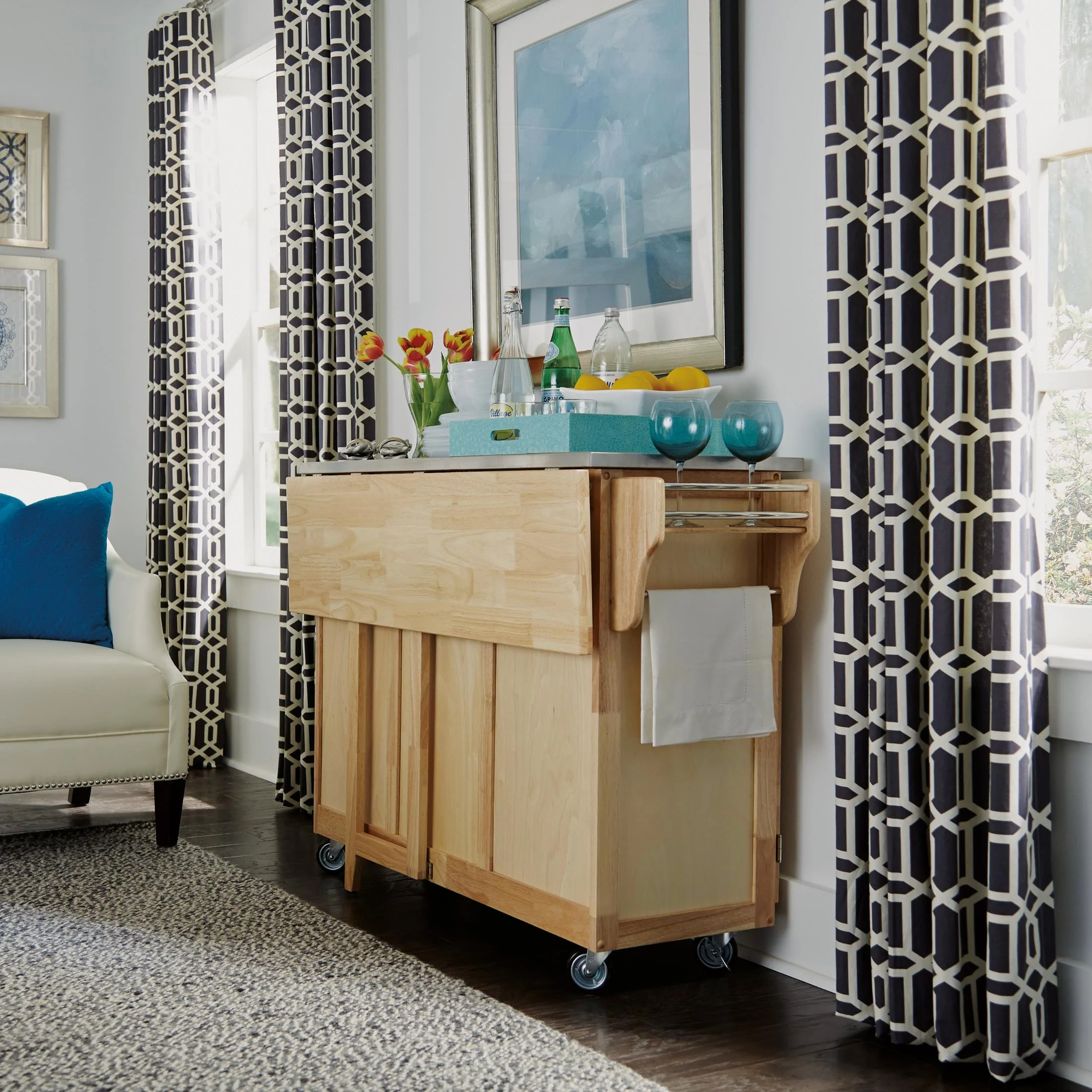 General Line 4 Drawer Kitchen Cart