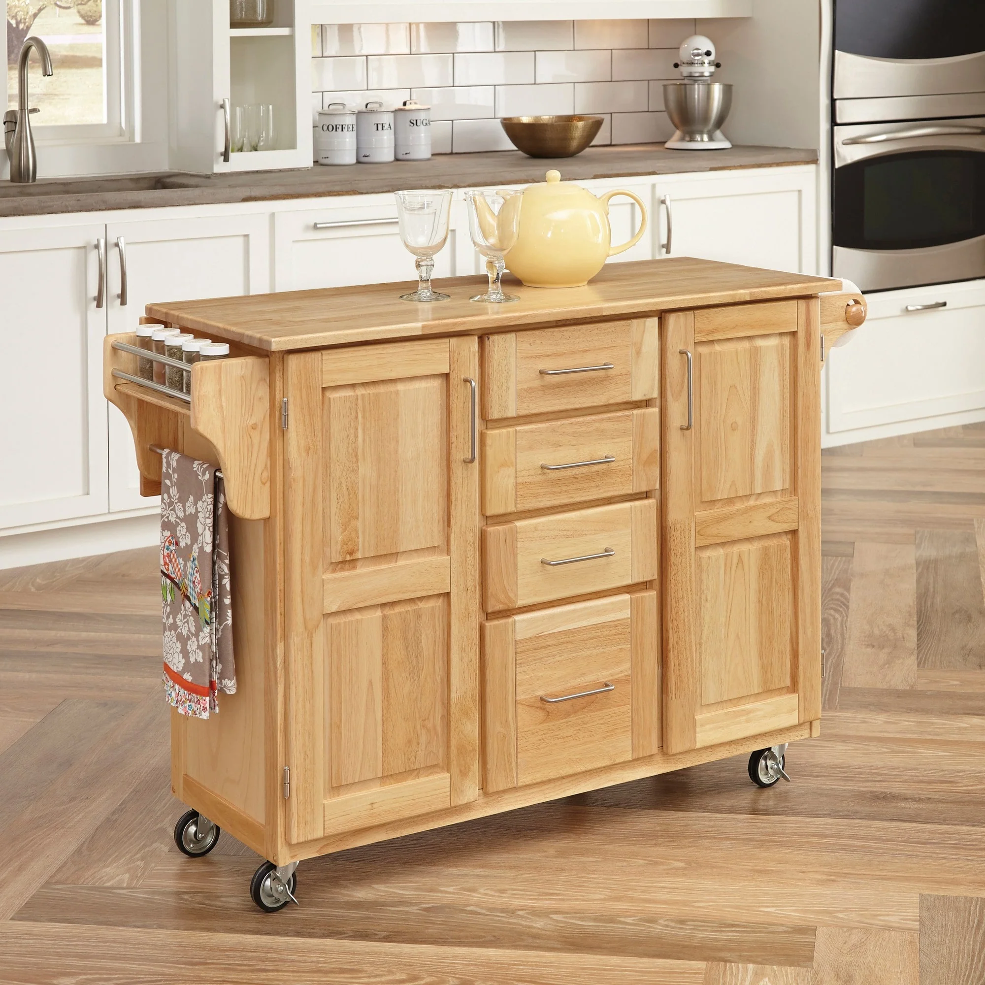 General Line 4 Drawer Kitchen Cart