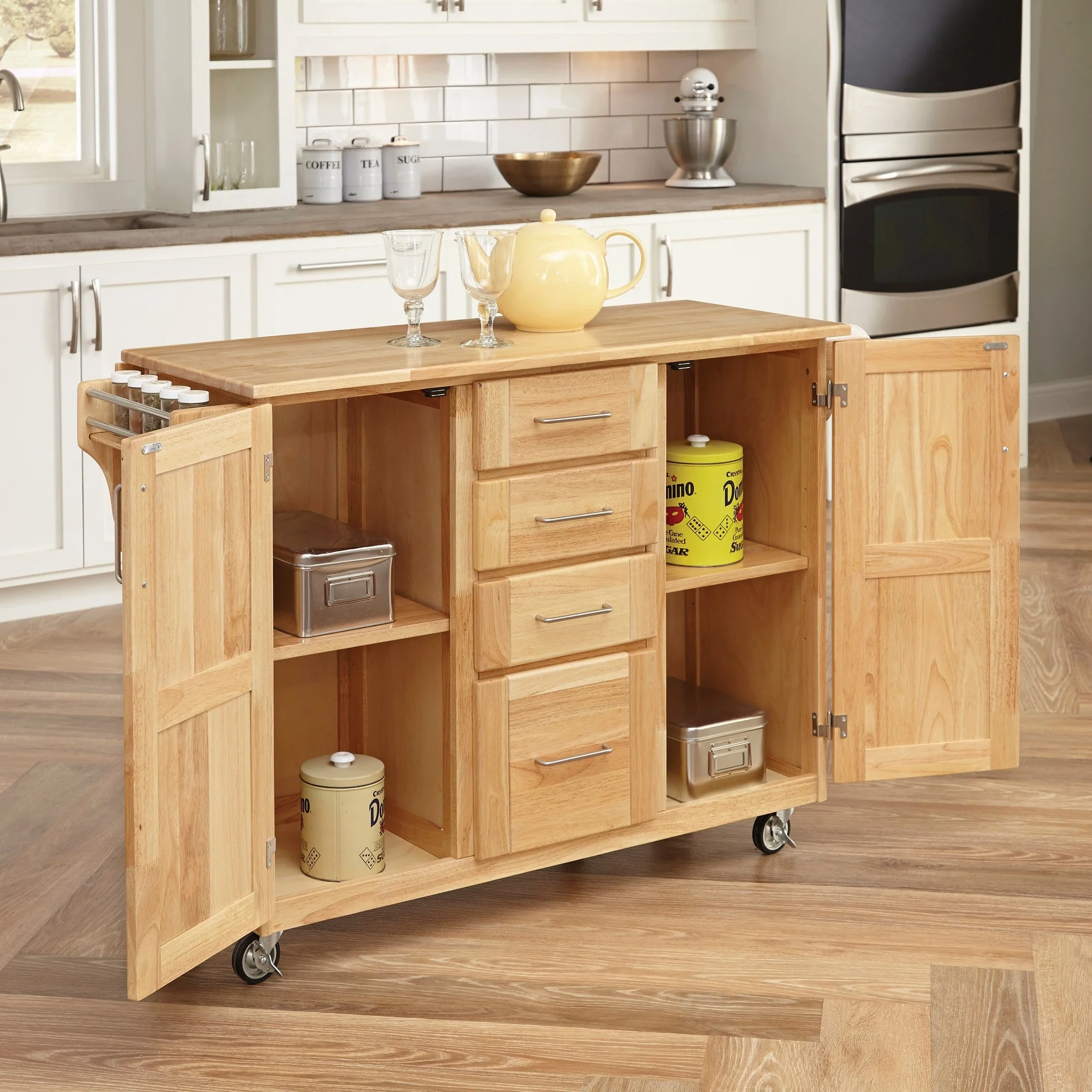 General Line 4 Drawer Kitchen Cart
