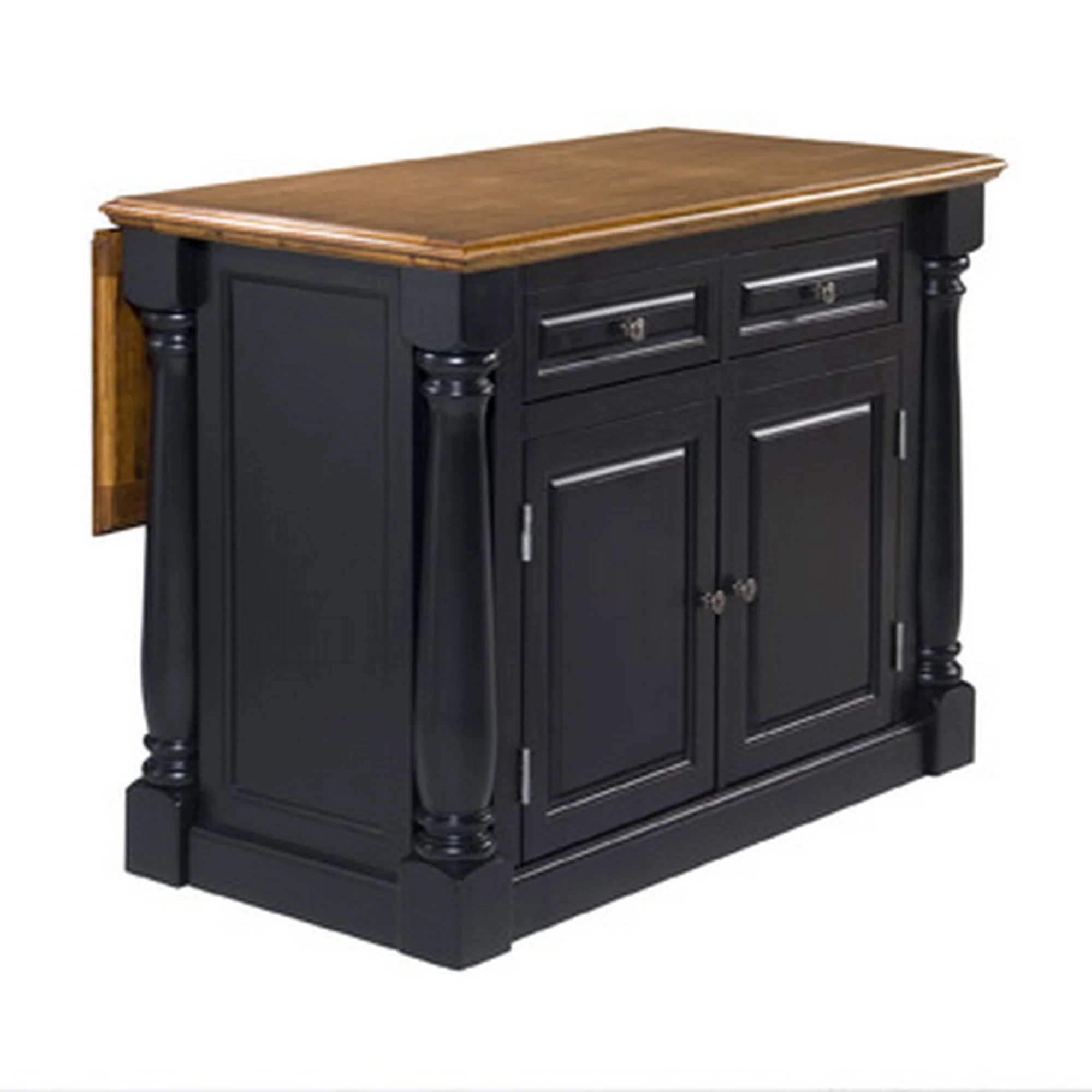 Monarch Kitchen Wood Top Island