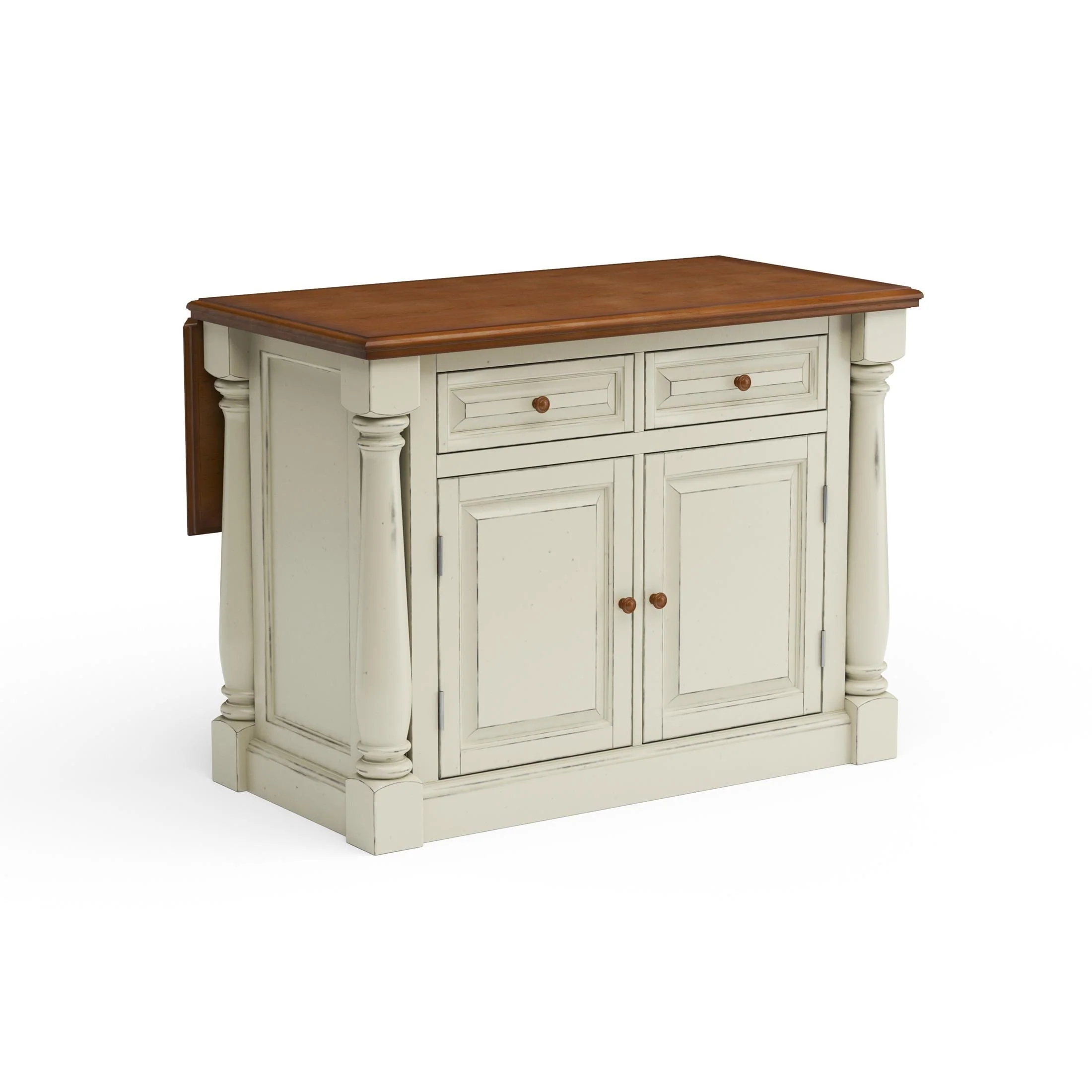 Monarch Kitchen Wood Top Island