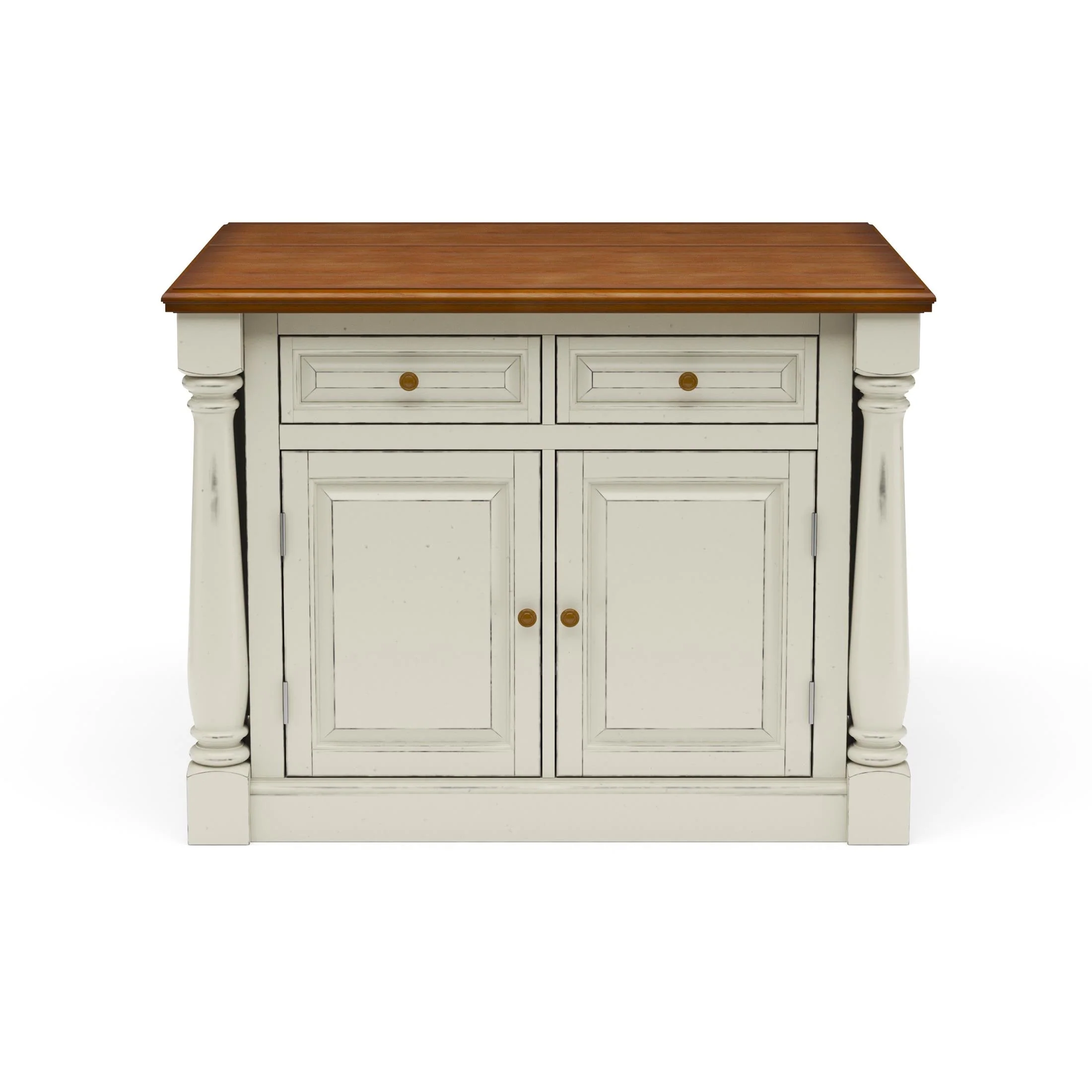 Monarch Kitchen Wood Top Island