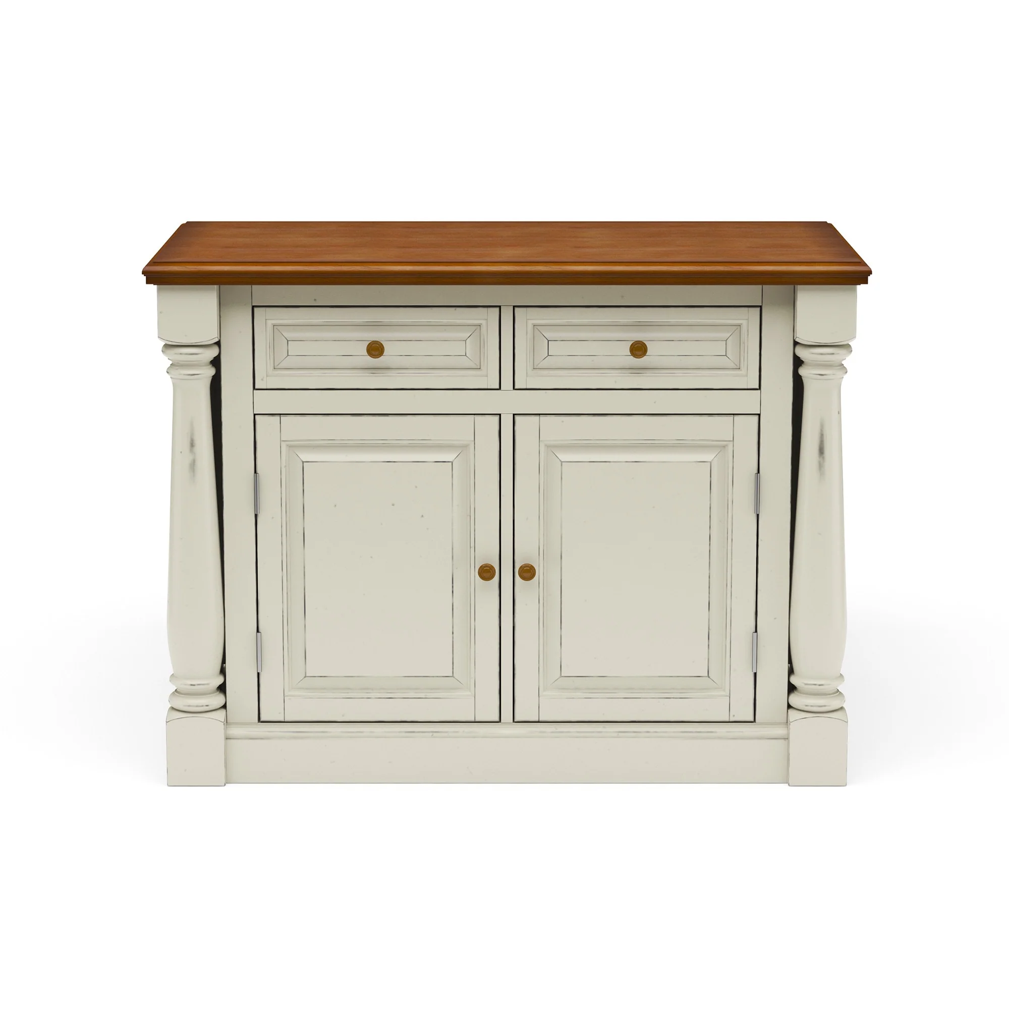 Monarch Kitchen Wood Top Island